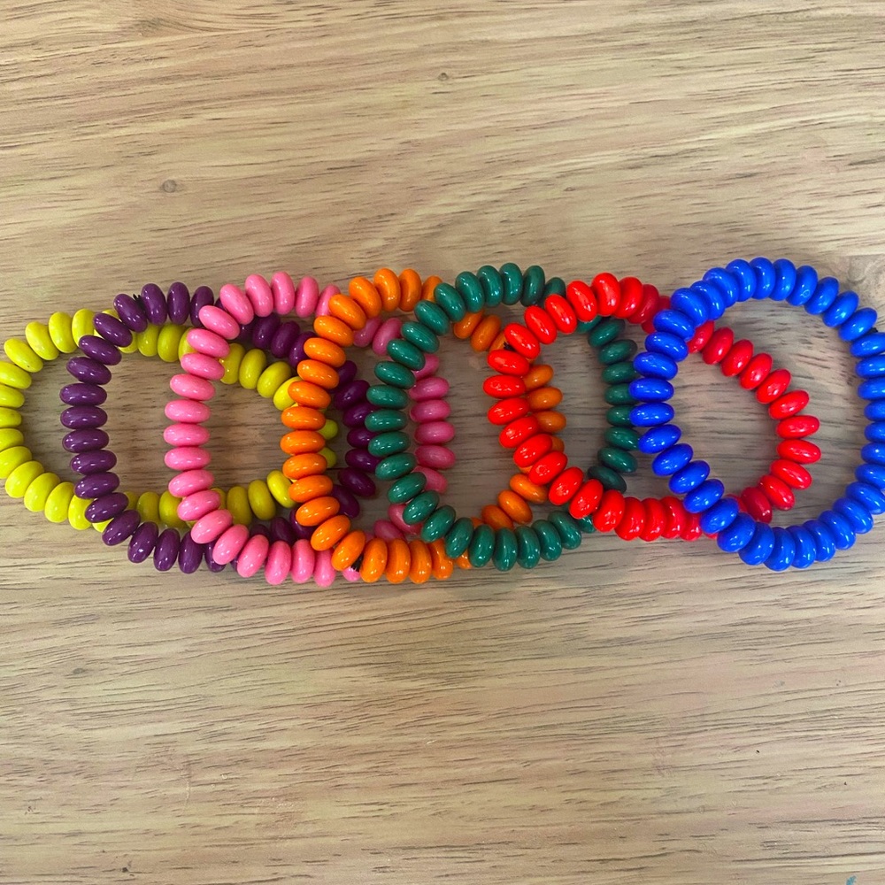 Sassy Jones Multicolored Bracelet Stack - Set of Seven